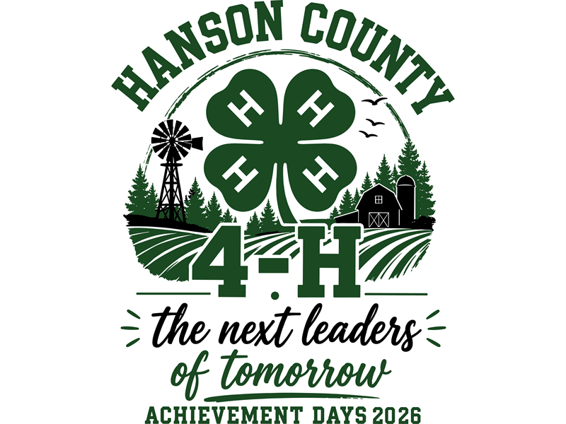Logo for 2026 Hanson County 4-H Achievement Days